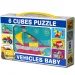 Mini bloques de cuentos con vehículos 6 piezas - D-toys