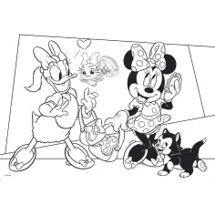 imagen de Minnie Mouse 2 en 1 puzzle de 108 piezas y libro para colorear 50x35cm - Lisciani 3