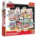 imagen de Minnie Mouse y sus amigos rompecabezas 12,15,20,24 piezas 4 en 1 - Trefl 1