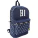 Mochila escolar azul Smiley, mochila 30x20x42 cm