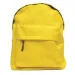Mochila escolar Omega amarilla limón 42x32x16cm