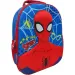 Mochila escolar redondeada 3D del Asombroso Spiderman, mochila 26x10x32cm