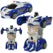 imagen de Modelo de coche: Bugatti Veyron de policía transformable en robot con ruedas, disponible en varias versiones, 13cm, 1ud 3