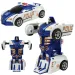 imagen de Modelo de coche: Bugatti Veyron de policía transformable en robot con ruedas, disponible en varias versiones, 13cm, 1ud 4