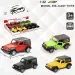 Modelo de coche de metal Jeep Wrangler a tracción trasera en varias versiones 1/32