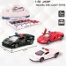 Modelo de coche de metal Lamborghini de policía a tracción trasera en varias versiones 1/32