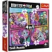 Monster High: Puzzle 4 en 1 que ilumina el día - Trefl