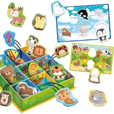 imagen de Montessori: Colección de juguetes de animales felices de 67 piezas - Lisciani 2