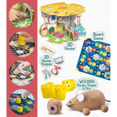 imagen de Montessori: La Casa del Ratón - Juego de Mesa Egérlak - Lisciani 3