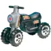 Moto cross negro a pedales con 4 ruedas - D-Toys