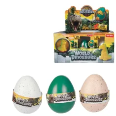 imagen de Mundo de Dinosaurios Figura de dinosaurio en huevo que crece 1