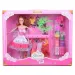 Muñeca Betty vestible con planta ornamental, prendas y accesorios de moda 28cm