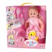 imagen de Muñeca con pelo en vestido rosa con accesorios de 35 cm 1