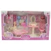 Muñeca de moda con baño y accesorios