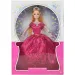 Muñeca de moda con cabello largo y rubio en vestido de gala de 29cm