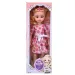 Muñeca de moda con vestido floral y sonido de 46cm
