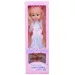 Muñeca de moda de 46 cm con cabello rubio en vestido de fiesta con efectos de sonido