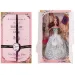 Muñeca de moda elegante con accesorios en vestido blanco de 30 cm