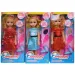 imagen de Muñeca de moda en vestido rojo o azul con peine y efectos de sonido 46cm 1