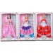 Muñeca de moda princesa con peine en 3 versiones
