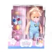 Muñeca rubia con sonido y accesorios 35cm