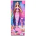 Muñeca sirena rubia con peine 30cm