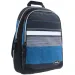 imagen de Must: Mochila escolar 2 en 1 azul-negra con cuatro compartimentos, mochila 47x25x33cm 3