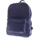 Must: Mochila escolar azul con efecto de piel redondeada, mochila 30x13x41cm