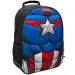 Must... Mochila escolar con diseño 3D de Capitán América, mochila 32x15x43cm