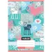 Nebulo: Cuaderno a cuadros con diseño de gatito Mirr-Murr 27-32 A/5