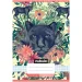 Nebulo: Cuaderno de cuadros con estampado de pantera negra 27-32 A/5