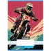 Nebulo: Cuaderno de líneas con diseño de moto de cross de 2º grado 16-32 A/5