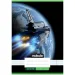 Nebulo: Cuaderno de líneas con diseño de transbordador espacial de 4.º grado 21-32 A/5