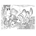 imagen de Nemo en busca de 2 en 1 maxi puzzle y colorear de 24 piezas 70x50cm - Lisciani 2