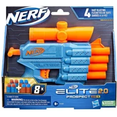 imagen de Nerf Elite 2.0 Prospect QS-4 lanzador de dardos de espuma - Hasbro 1