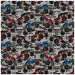 Papel de regalo con estampado de Monster Truck 100x70cm