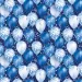 Papel de regalo con globos azul y blanco 100x70cm