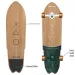 Patineta de bronce con efecto de madera de 28" de tamaño