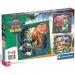 Paw Patrol La película de dinosaurios 3x48 piezas Supercolor puzzle - Clementoni