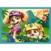 imagen de Paw Patrol aventuras en la isla de los dinosaurios 4 en 1 set de rompecabezas - Trefl 2