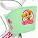 imagen de Paw Patrol Skye bicicleta infantil de 14” con cesta y asiento para muñeca en color rosa y verde menta – bicicleta Dino Bikes 3