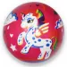 Pelota de goma con diseño de unicornio rosa de 23 cm