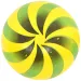 imagen de Pelota de goma con estampado de 23 cm en varios colores 4