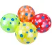Pelota de goma con lunares en varios colores 23cm 1ud