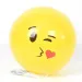 Pelota de goma emoji amarilla limón 23cm