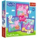 imagen de Peppa cerdita 3 en 1 rompecabezas de 20-36-50 piezas - Trefl 1