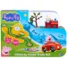 imagen de Peppa Cerdita Whizz-Around Conejita Rebeca con tren rojo juego de juguetes 1
