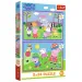imagen de Peppa en el parque infantil 2x24 piezas puzzle - Trefl 1