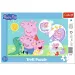 Diversión familiar de Peppa cerdito rompecabezas enmarcado de 15 piezas - Trefl