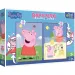 Peppa Pig rompecabezas 4 en 1 Baby Maxi de doble cara 2x10 piezas - Trefl